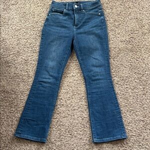 Ann Taylor High Waist Petite Crop Dark Blue Women's Jeans